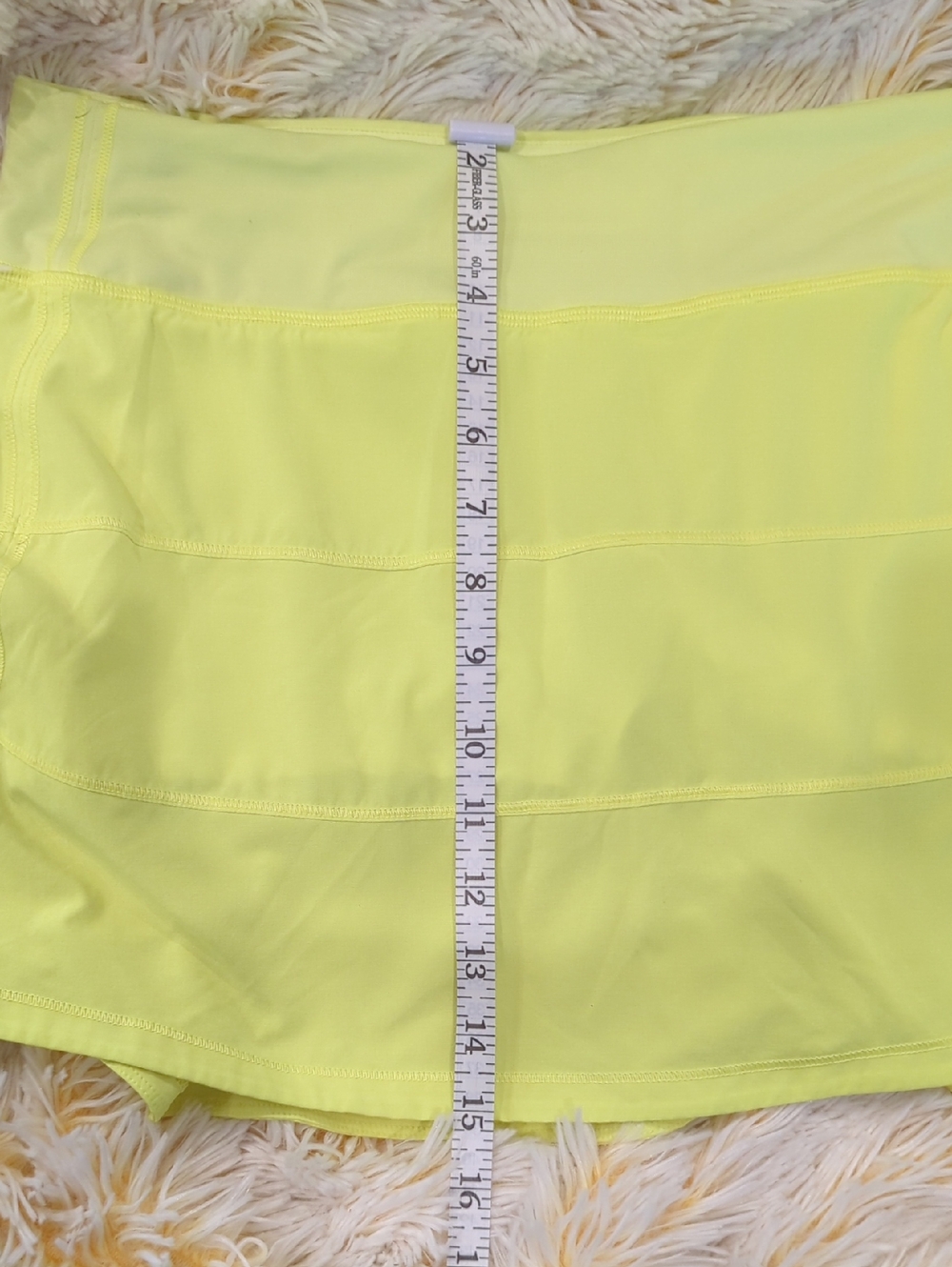 ❣️👗❣️Lululemon Pace Rival Tennis Golf Running Skirt Mid-Rise Neon Yellow❣️👗❣️ - Picture 8 of 9